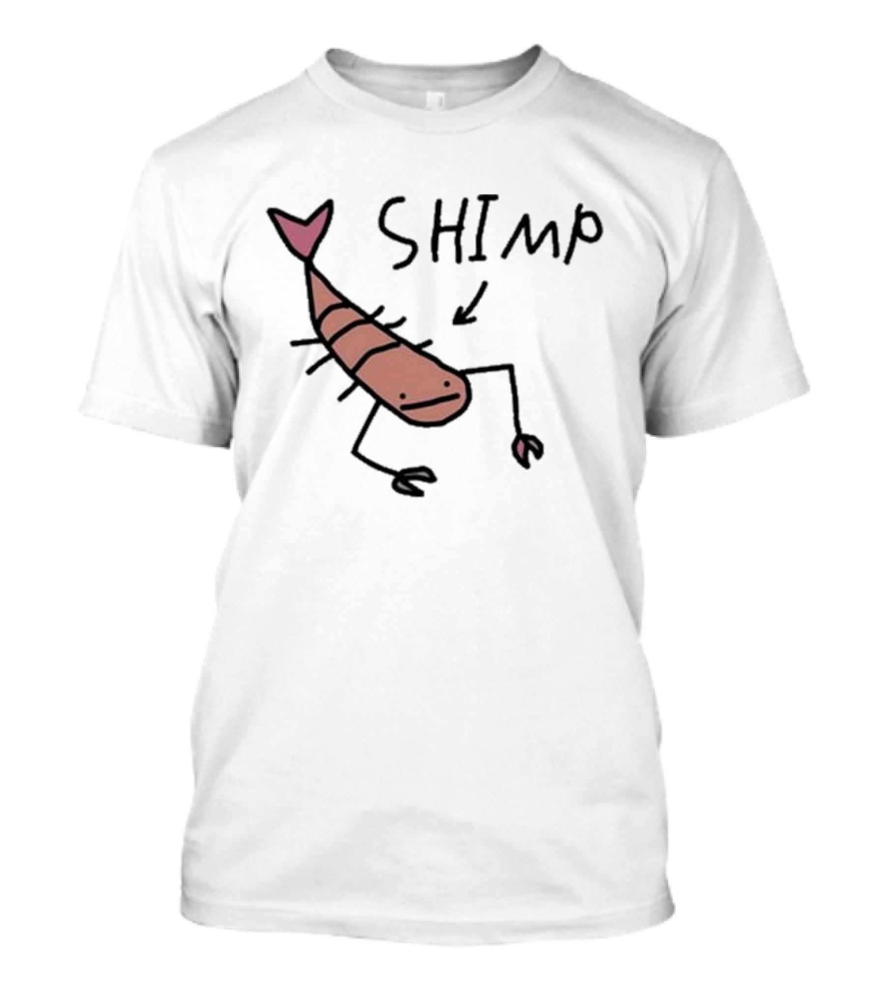 Worst Shimp Shrimp Drawing Humor T-Shirt