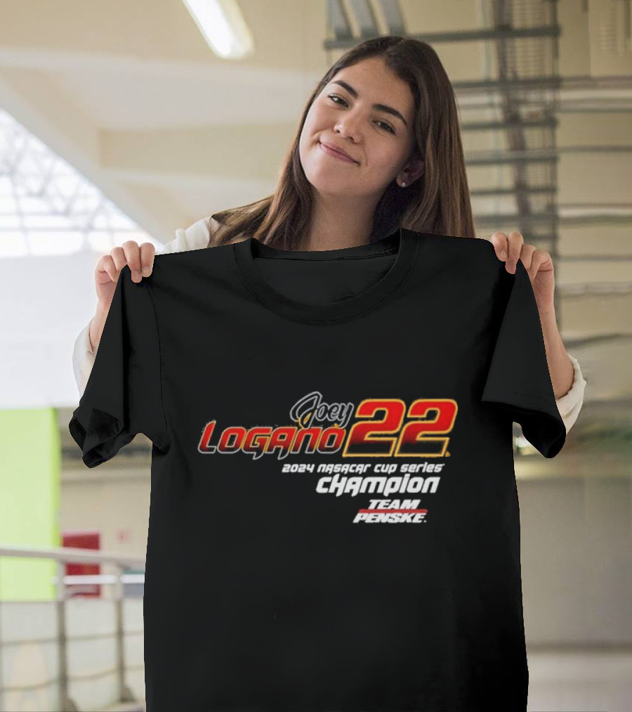 Joey Logano 22 2024 Nascar Cup Series Champion Team Penske T-Shirt