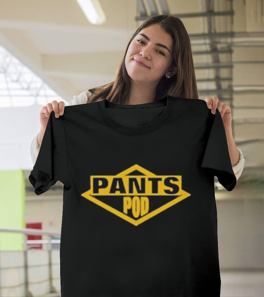 Pants Pod Construction Style Playful Twist on Industrial T-Shirt