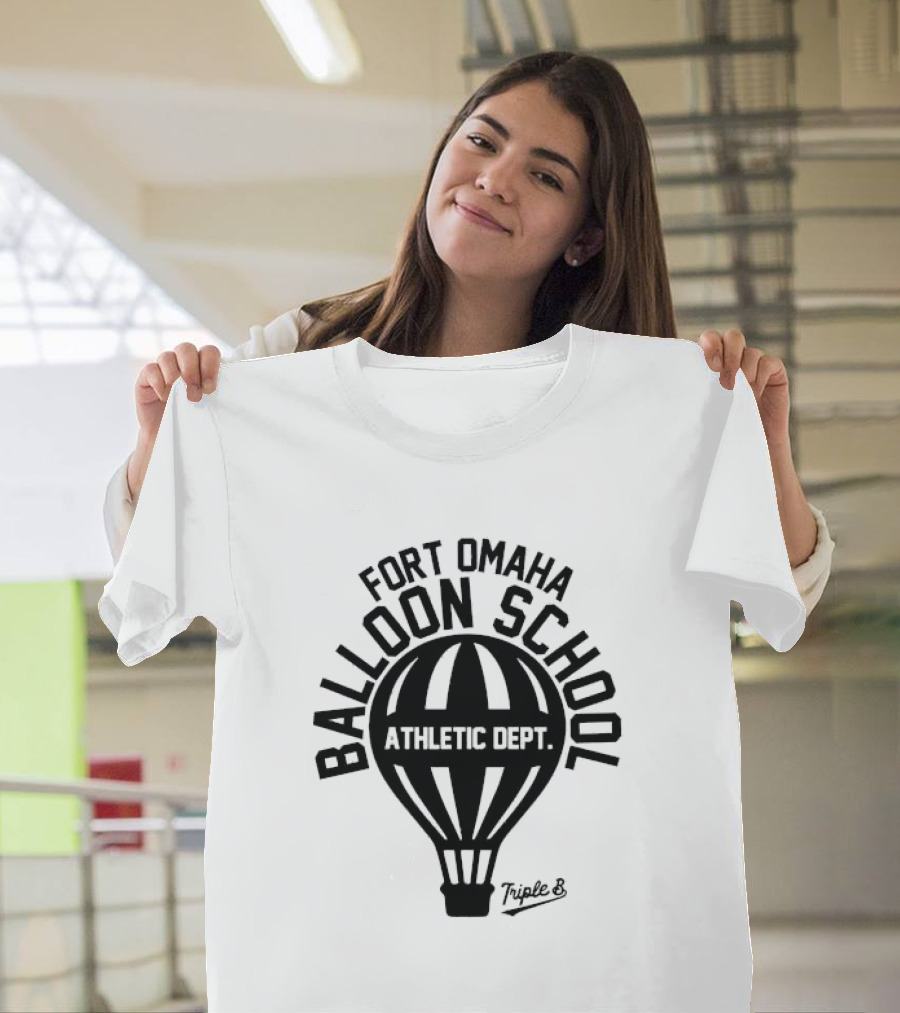 Fort Omaha Balloon School Athletic Dept Triple 8 Balloon T-Shirt