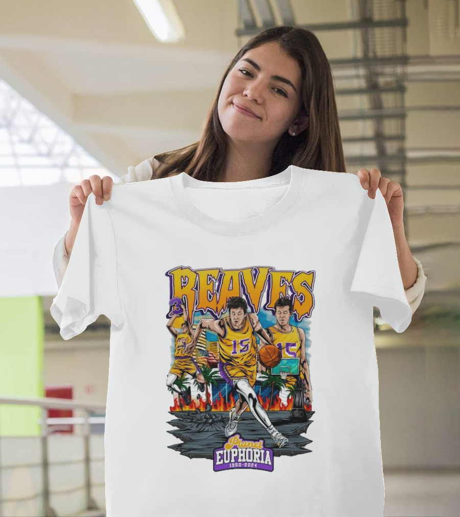 Reaves Planet Euphoria 1950 2024 Basketball Journey T-Shirt