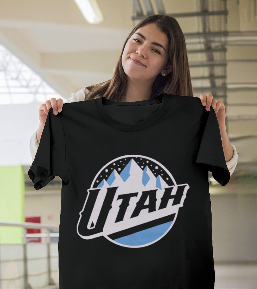 Utah Jazz City Edition 2024 Retro Mountain T-Shirt