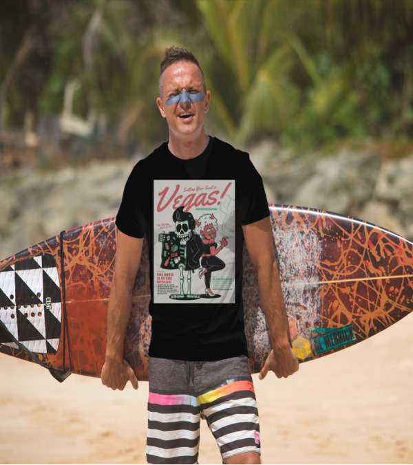 Selling Your Soul In Vegas The Devil Is In The Details Flatstoc 100 November T-Shirt