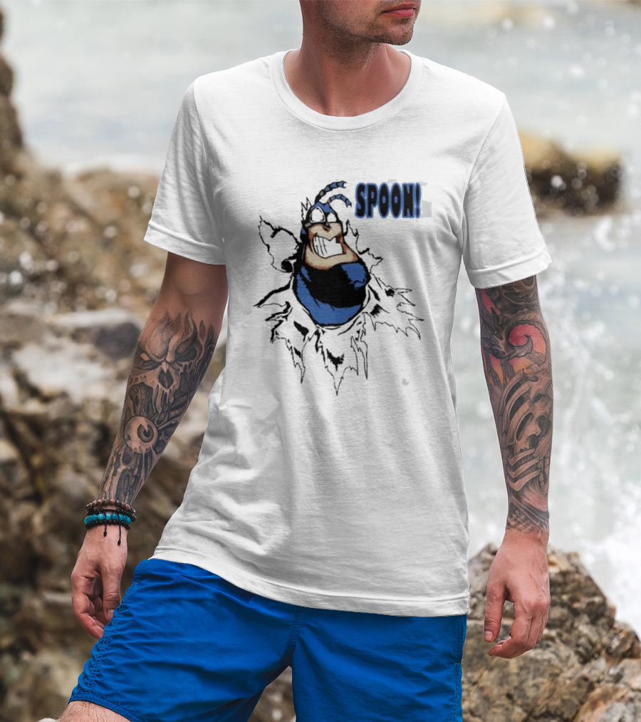 The Tick Cartoon Hero SPOON T-Shirt