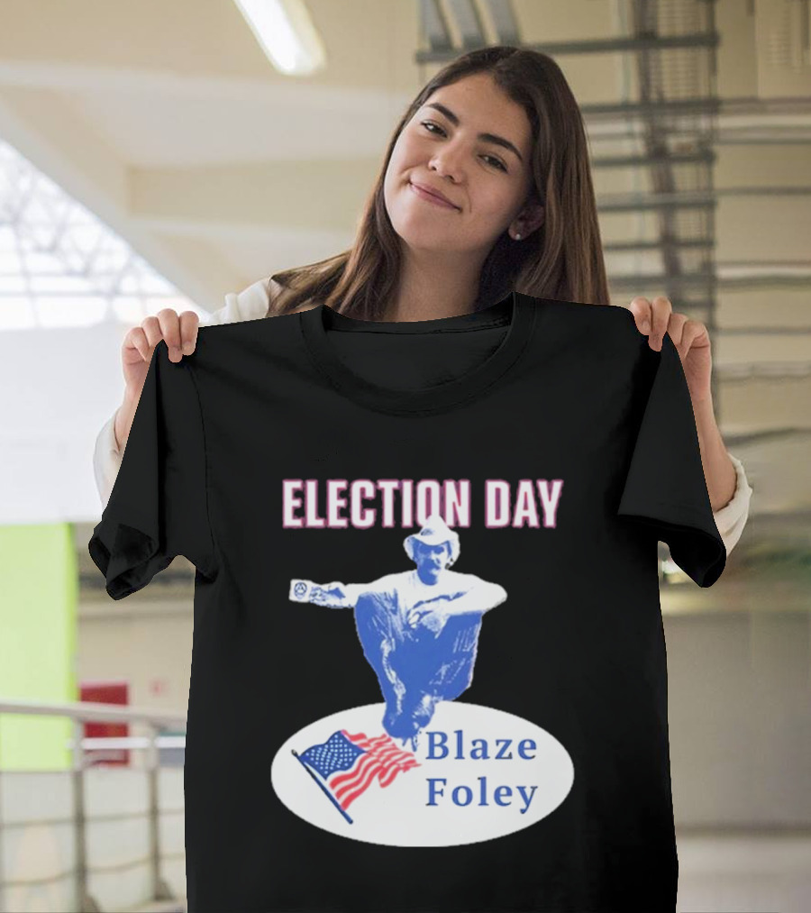 Election Day Blaze Foley American Flag T-Shirt