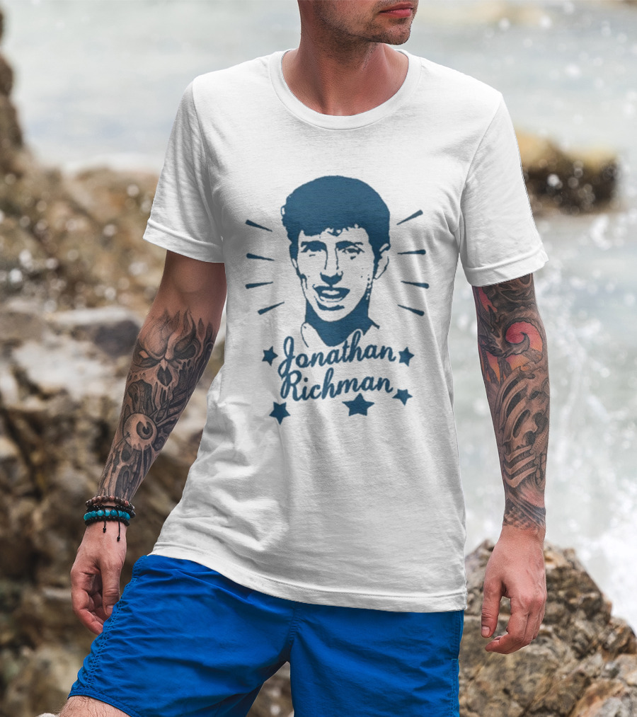 Jonathan Richman Surrounded By Stars And Radiating Light T-Shirt