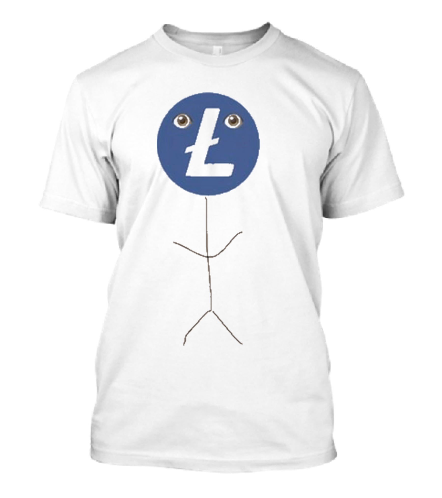 Litecoin Foundation Take The L Stick Figure T-Shirt