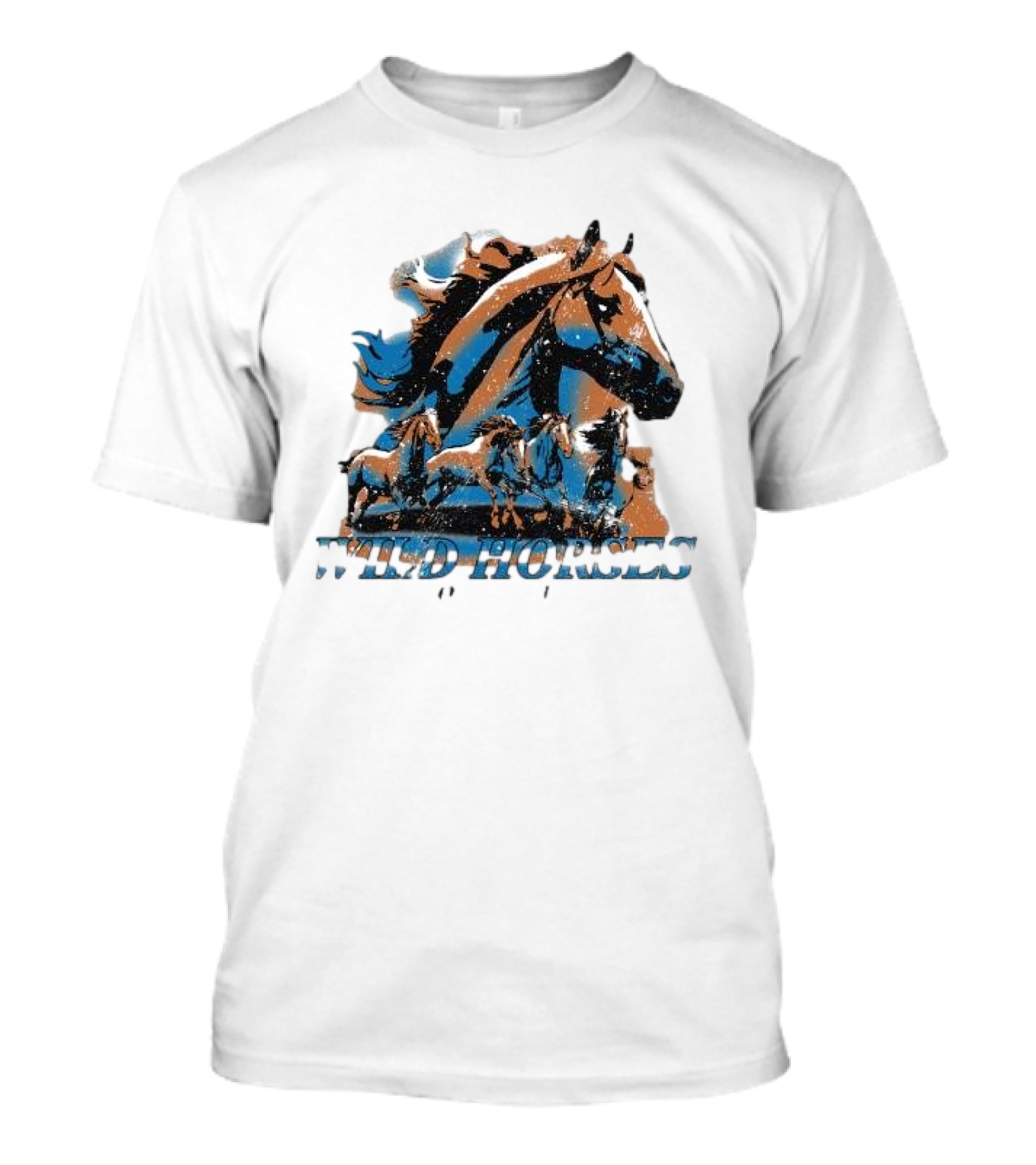 Wild Horses Born To Run Running Wild Hang Over Gang T-Shirt