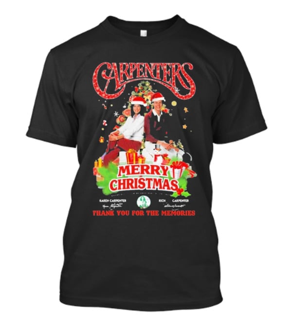 Carpenters Merry Christmas Thank You For The Memories Karen Rich Signature T-Shirt