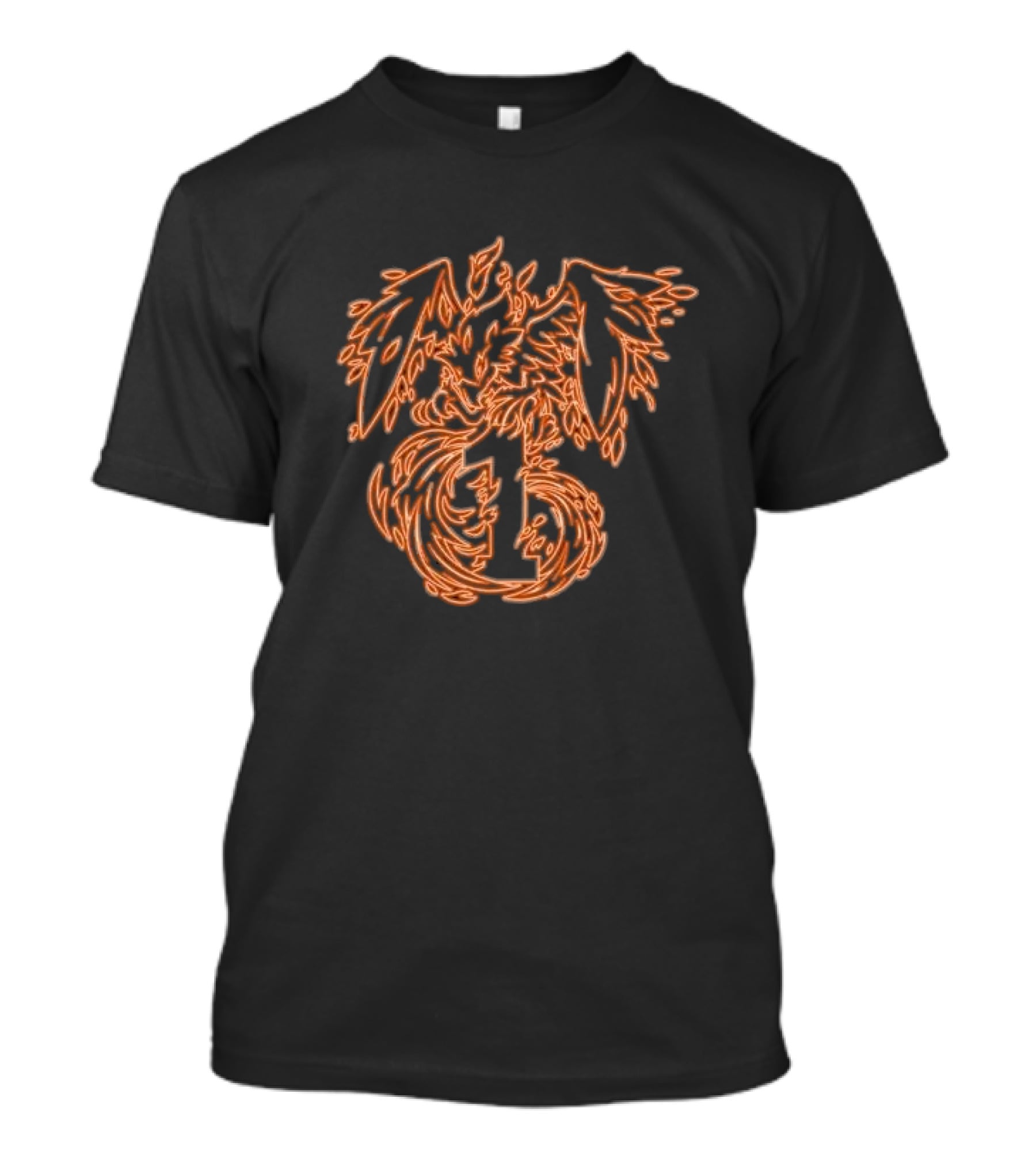 Second Wind 1 Neon Phoenix Outline T-Shirt