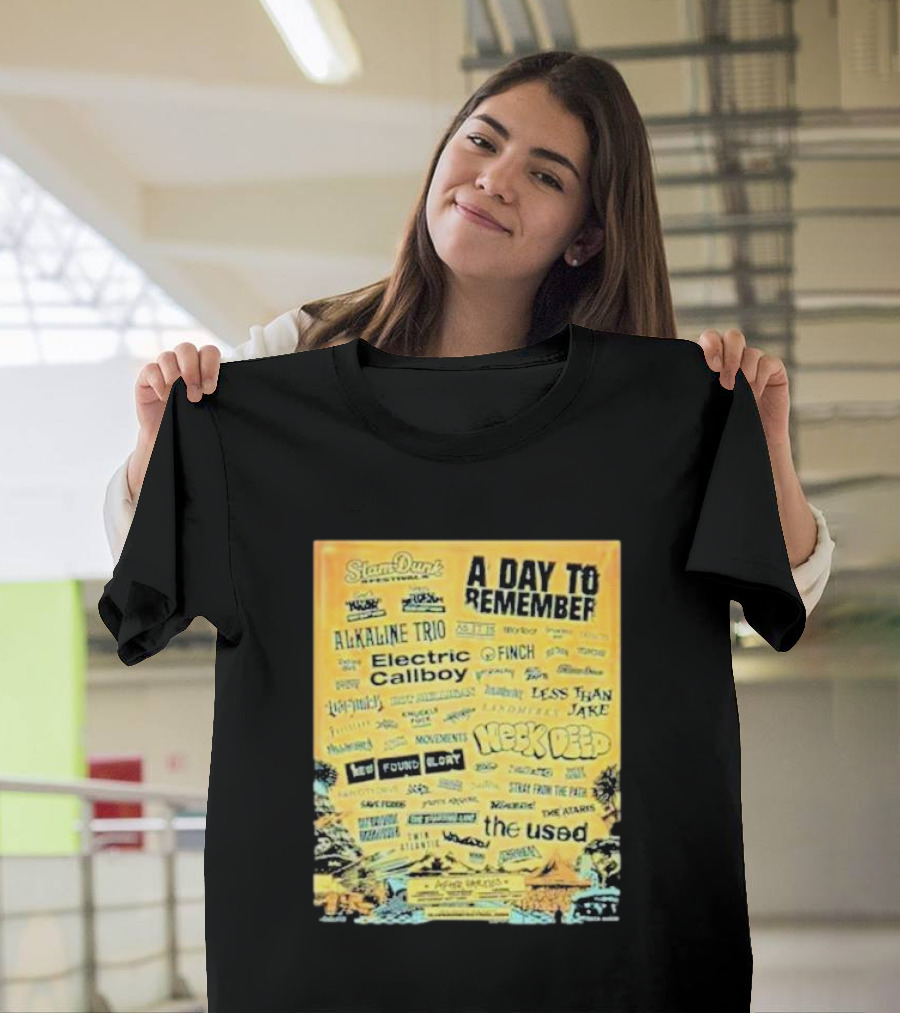 Slam Dunk Festival 2025 Final Lineup Featuring A Day To Remember Alkaline Trio Neck Deep Electric Callboy The Used More T-Shirt