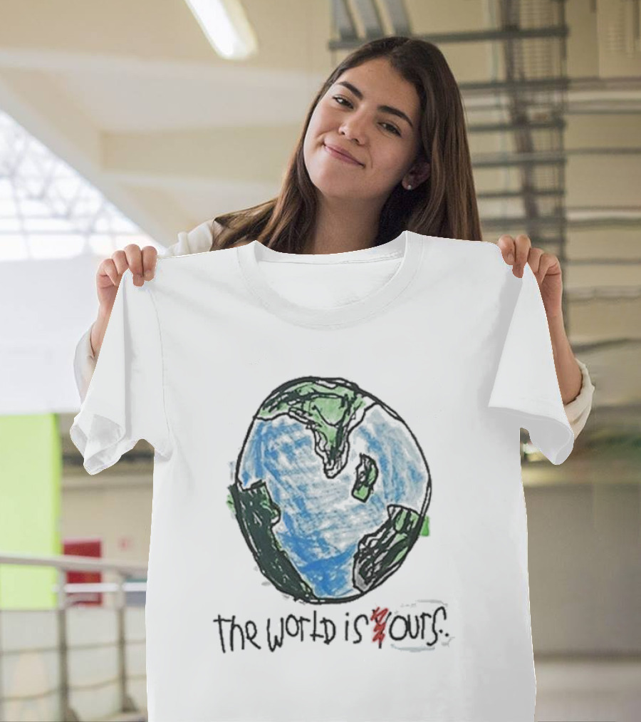 After School Special The World Is Yours Earth Drawing T-Shirt