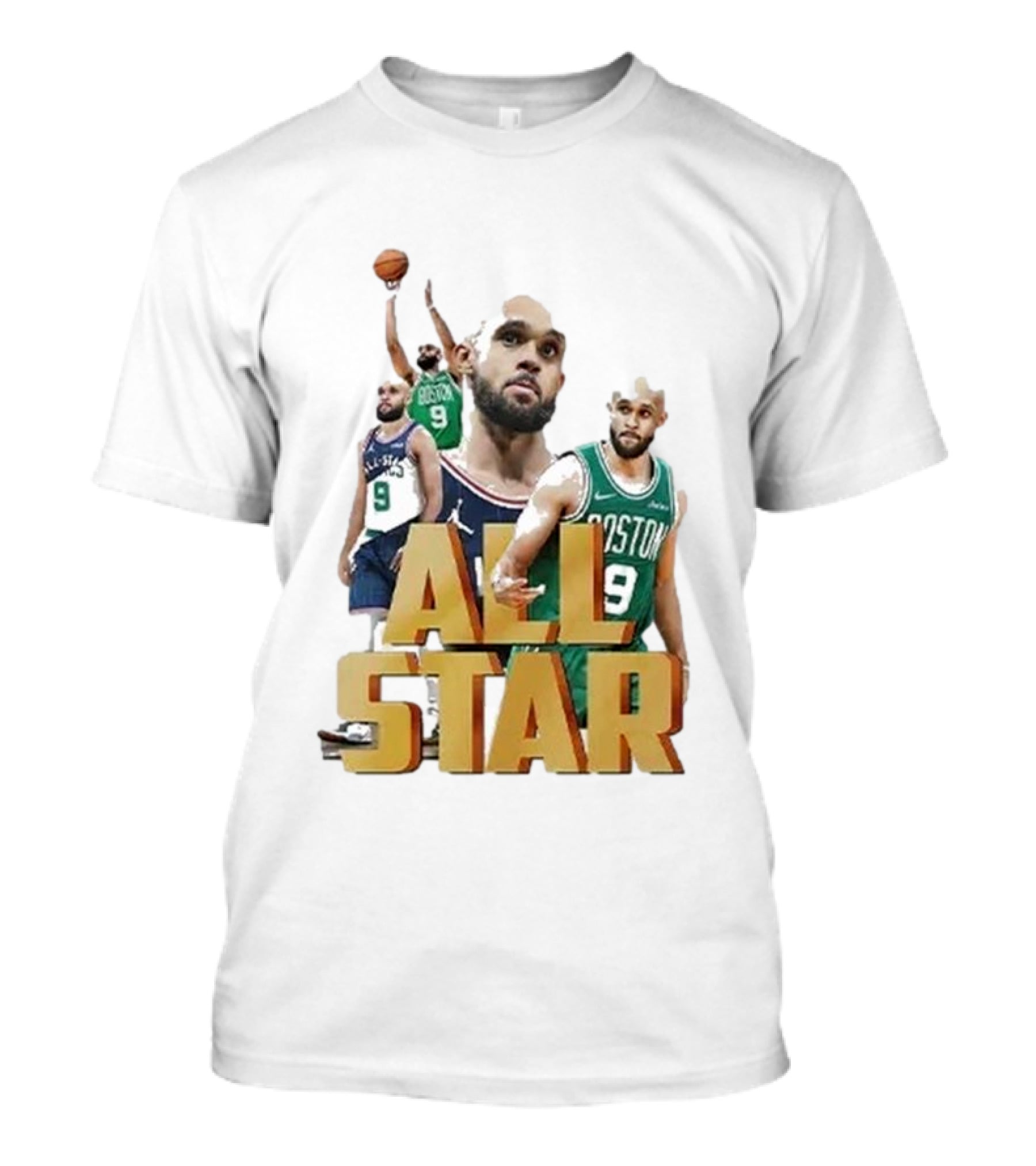 Boston Celtics Derrick White All-Star Player Portrait Collection T-Shirt