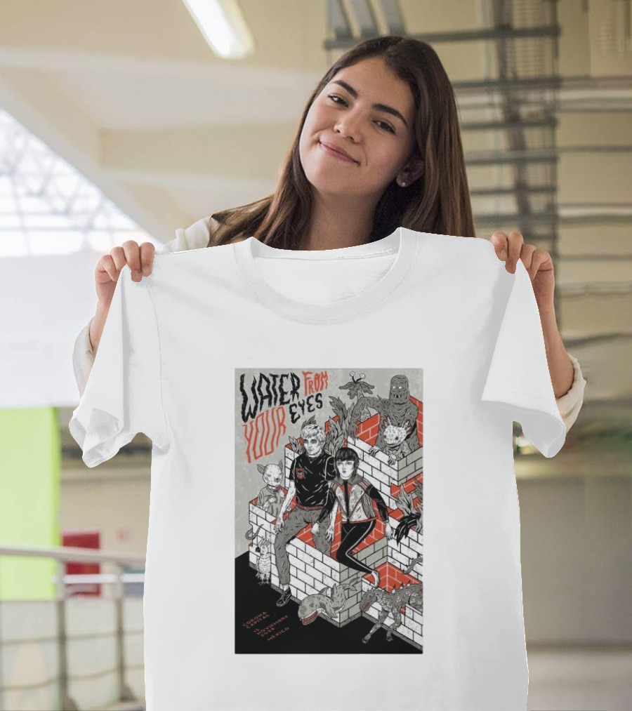 Water from Your Eyes Concert Poster Mexico City November 15 2024 Capital Corona T-Shirt
