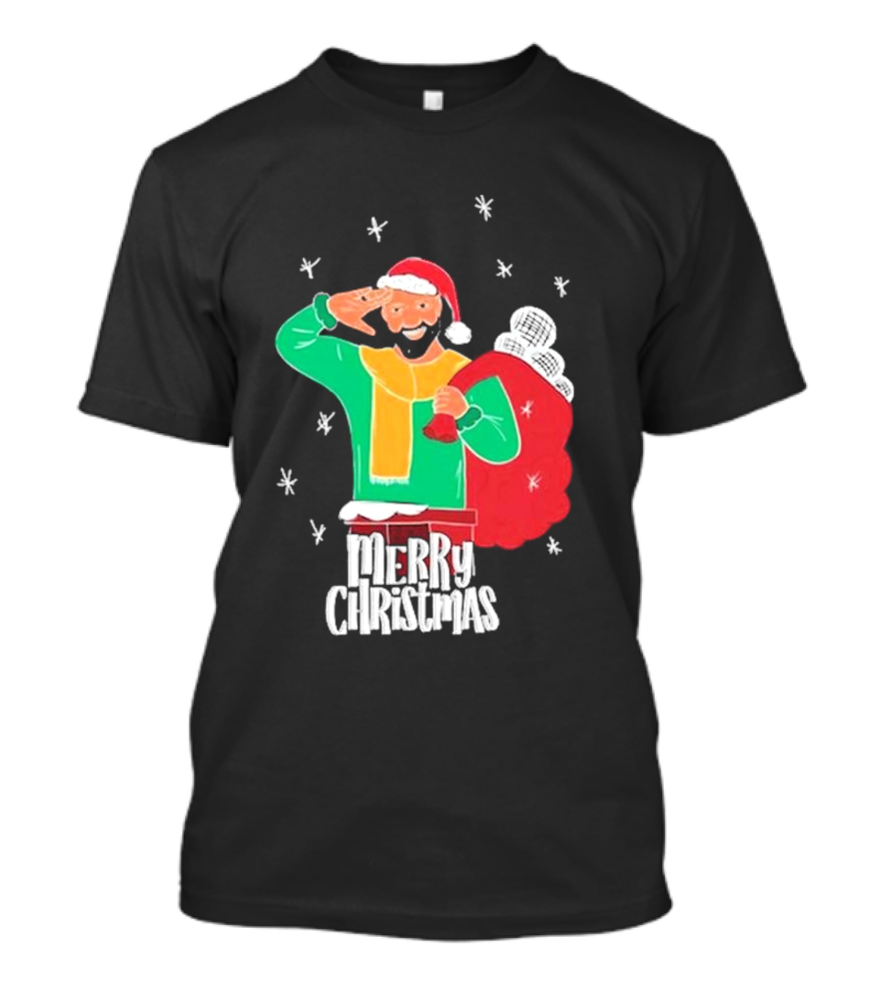 Merry Christmas Jb Gill Santa Holiday Collection T-Shirt