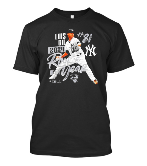 Luis Gil New York Yankees #81 2024 Rookie Of The Year T-Shirt