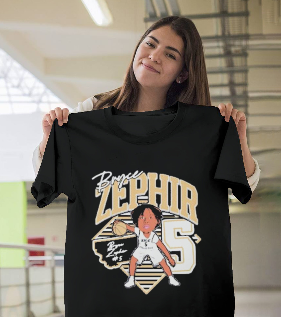 Bryce Zephir 5 Basketball Montana State Guard T-Shirt