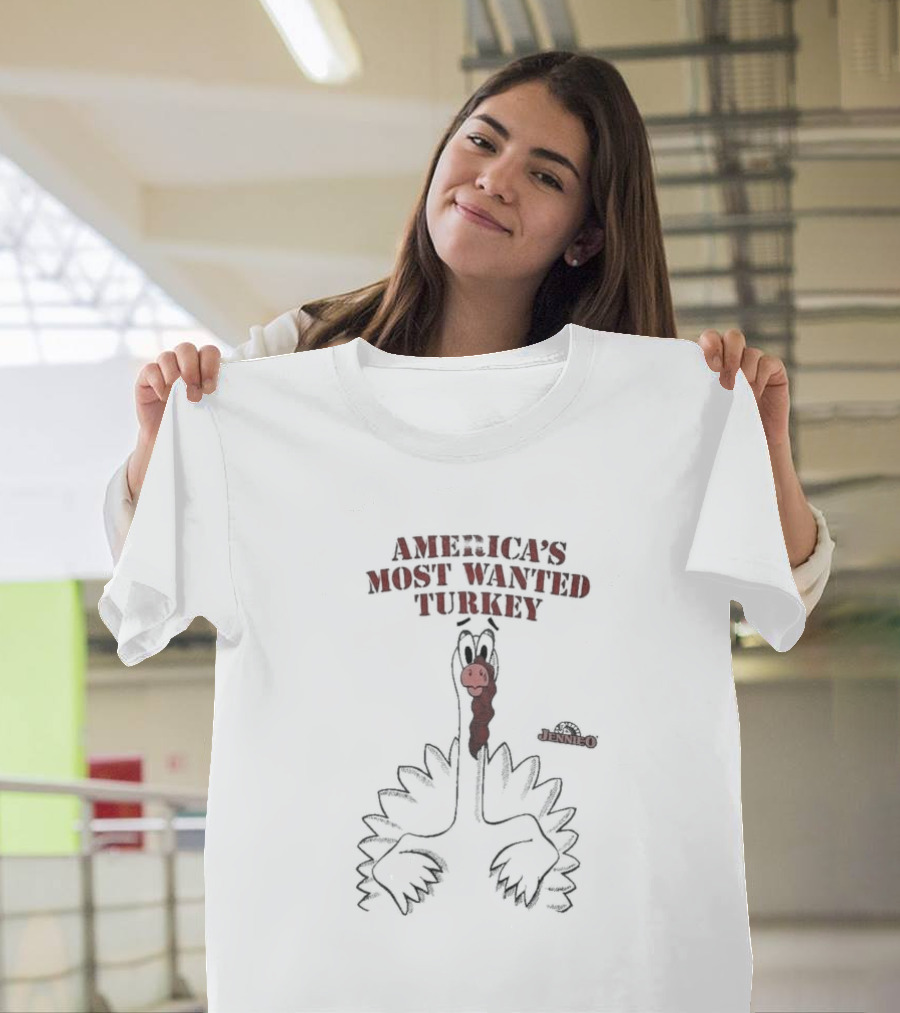 Thanksgiving America's Most Wanted Turkey Jennie O 90s Single Stitch T-Shirt