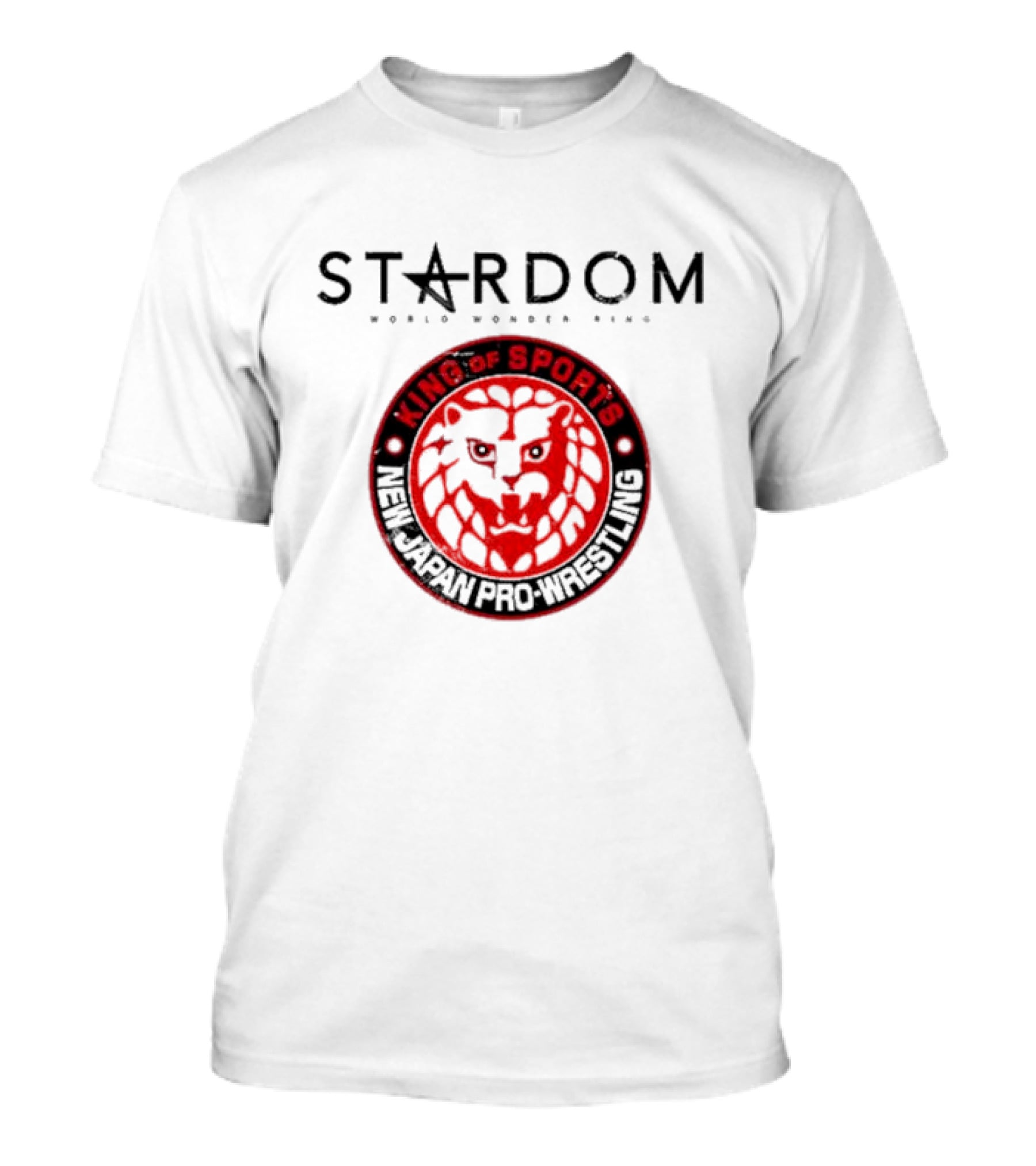 STARDOM World Wonder Ring King Of Sports New Japan Pro-Wrestling Historic X-Over II NJPW T-Shirt