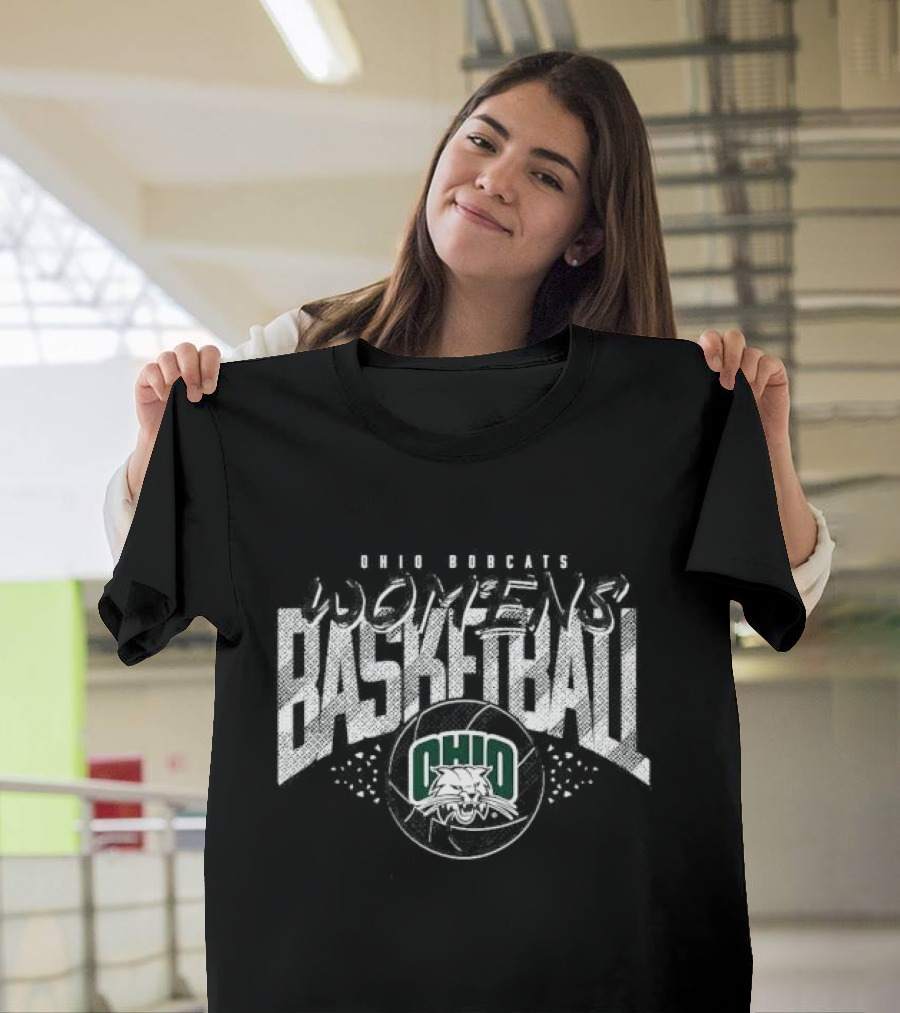 Ohio Bobcats Women's Basketball Green T-Shirt