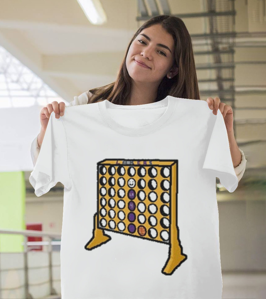Knecht Four Purple Yellow Basketball Emoji T-Shirt