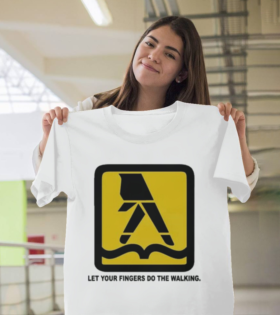 Yellow Pages Let Your Fingers Do The Walking Iconic T-Shirt
