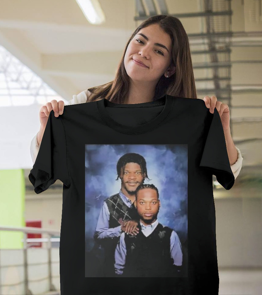 Lamar Jackson And Derrick Henry Step Brothers Movie Parody Baltimore Ravens T-Shirt