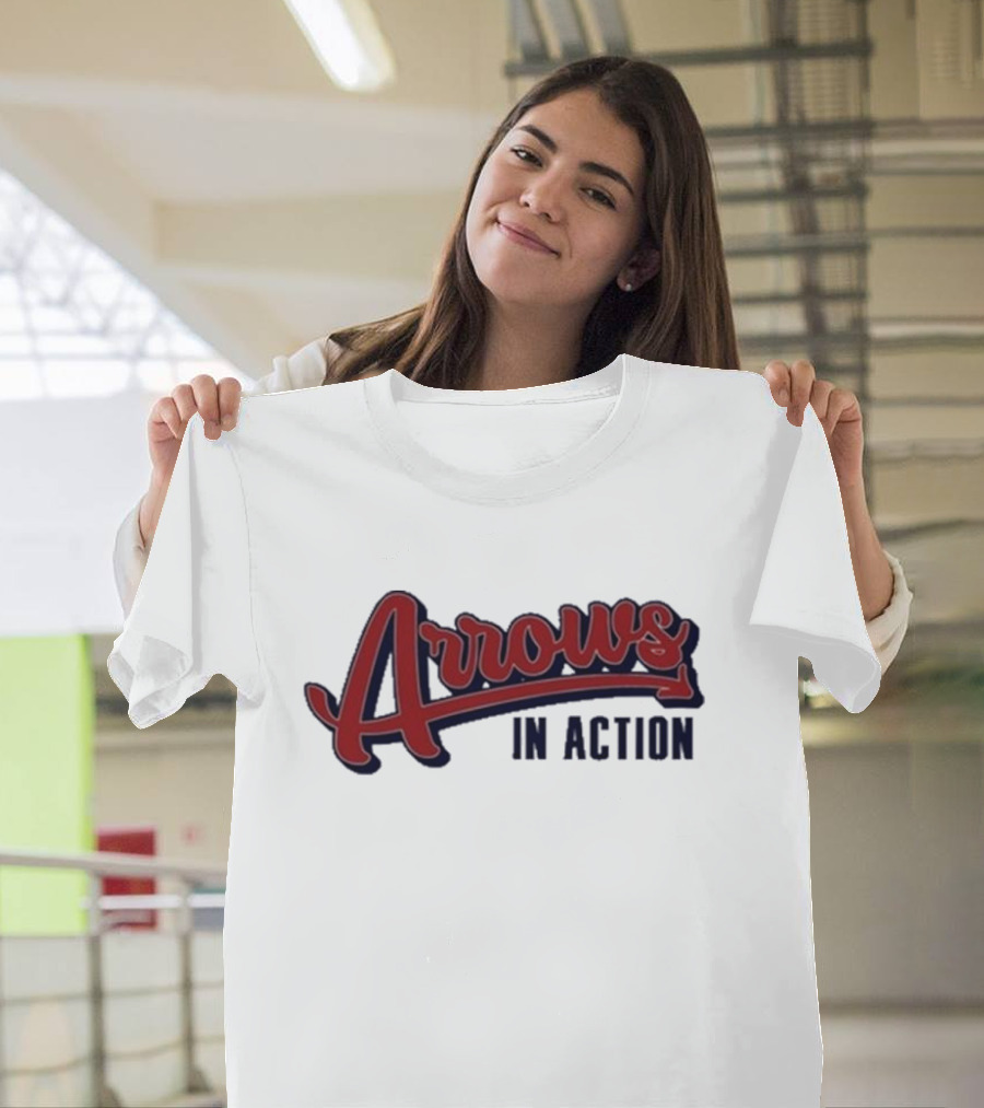 Arrows In Action Vintage Athletic Script T-Shirt