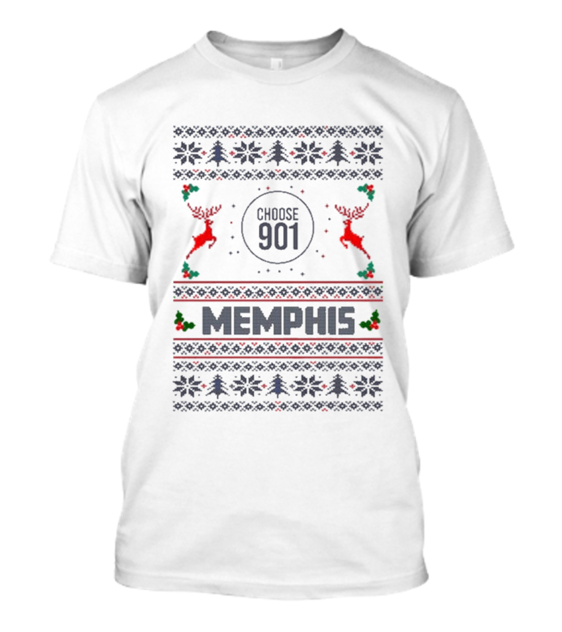 Choose 901 Memphis Christmas Holiday T-Shirt