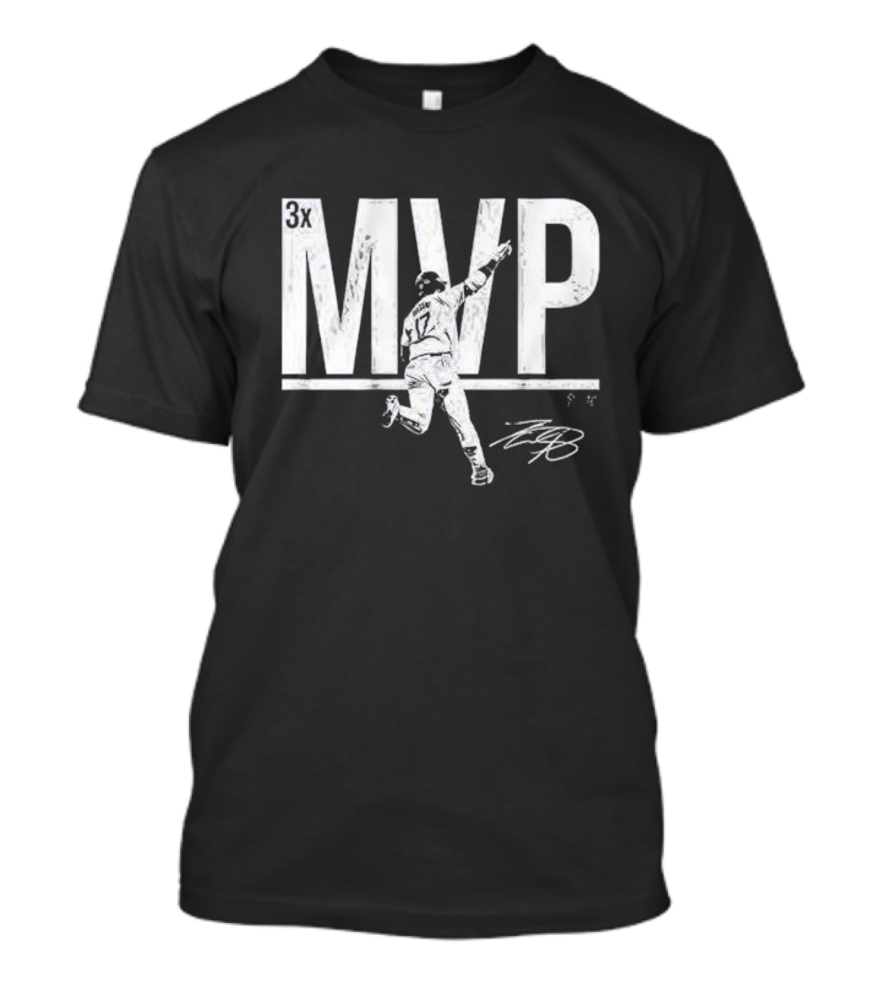 Shohei Ohtani 3x MVP 17 Signature T-Shirt