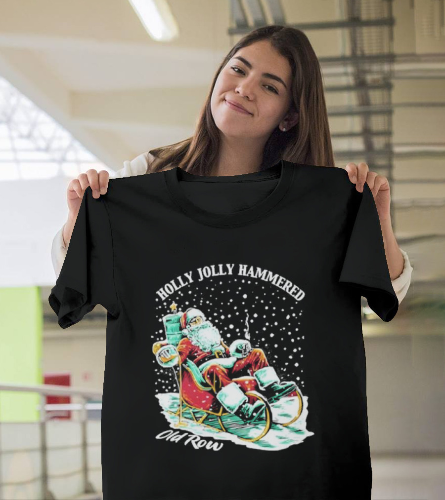 Holly Jolly Hammered Santa Old Row T-Shirt