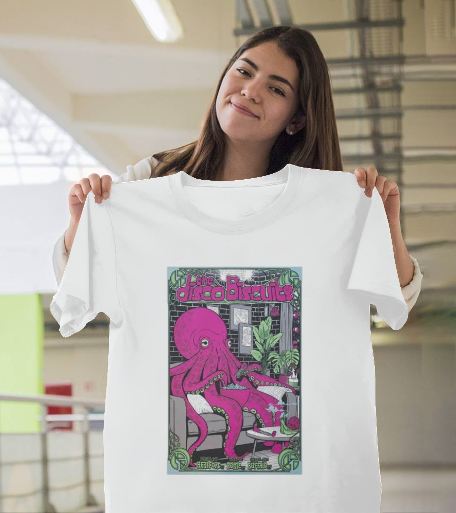 The Disco Biscuits November 2024 Shows Hartford Rome Buffalo T-Shirt
