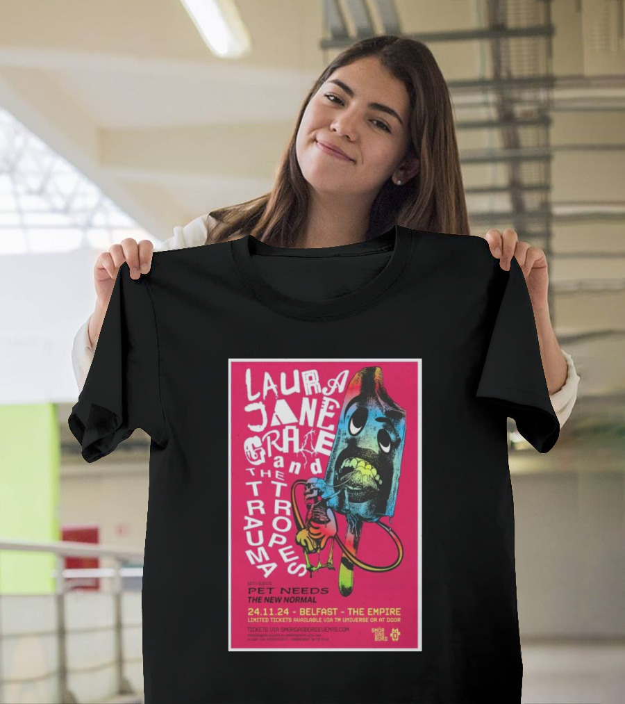 Laura Jane Grace and The Devouring Mothers with Pet Needs and The New Normal Belfast 24.11.24 The Empire T-Shirt