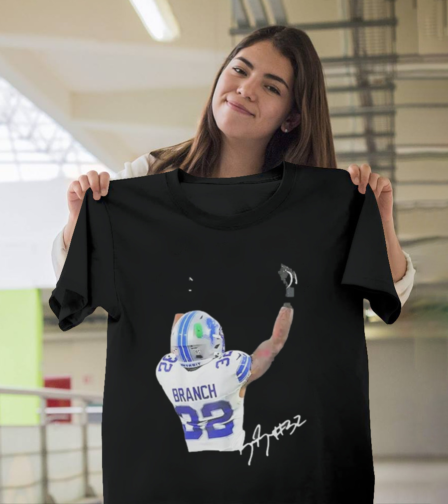 Lions Branch 32 Middle Finger Gesture T-Shirt