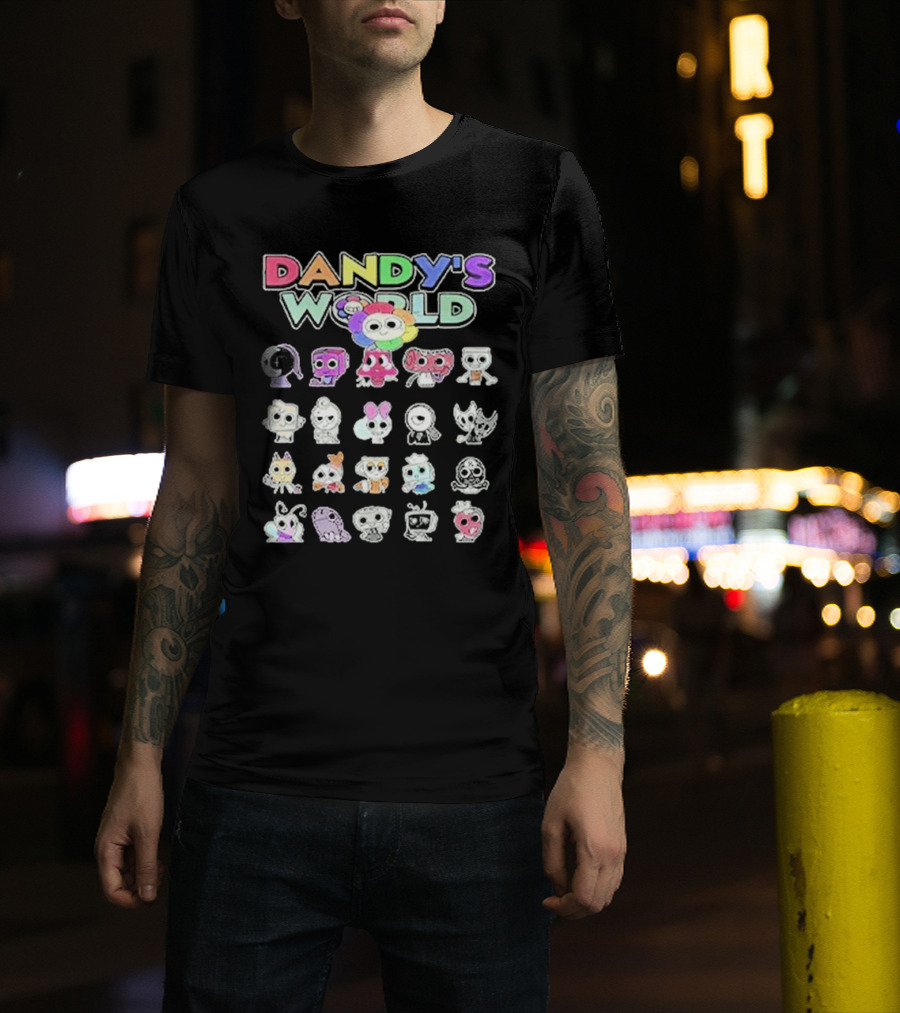 Dandy's World Colorful Characters Ensemble T-Shirt