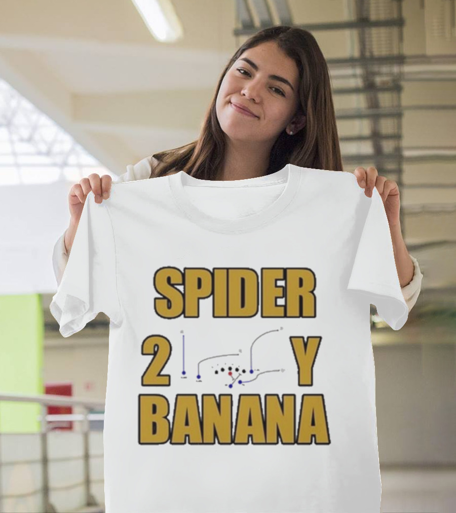Jon Gruden Spider 2 Y Banana Football Play Diagram T-Shirt