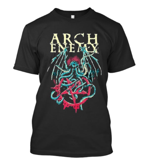 Arch Enemy Cthulhu Pentagram Wings T-Shirt