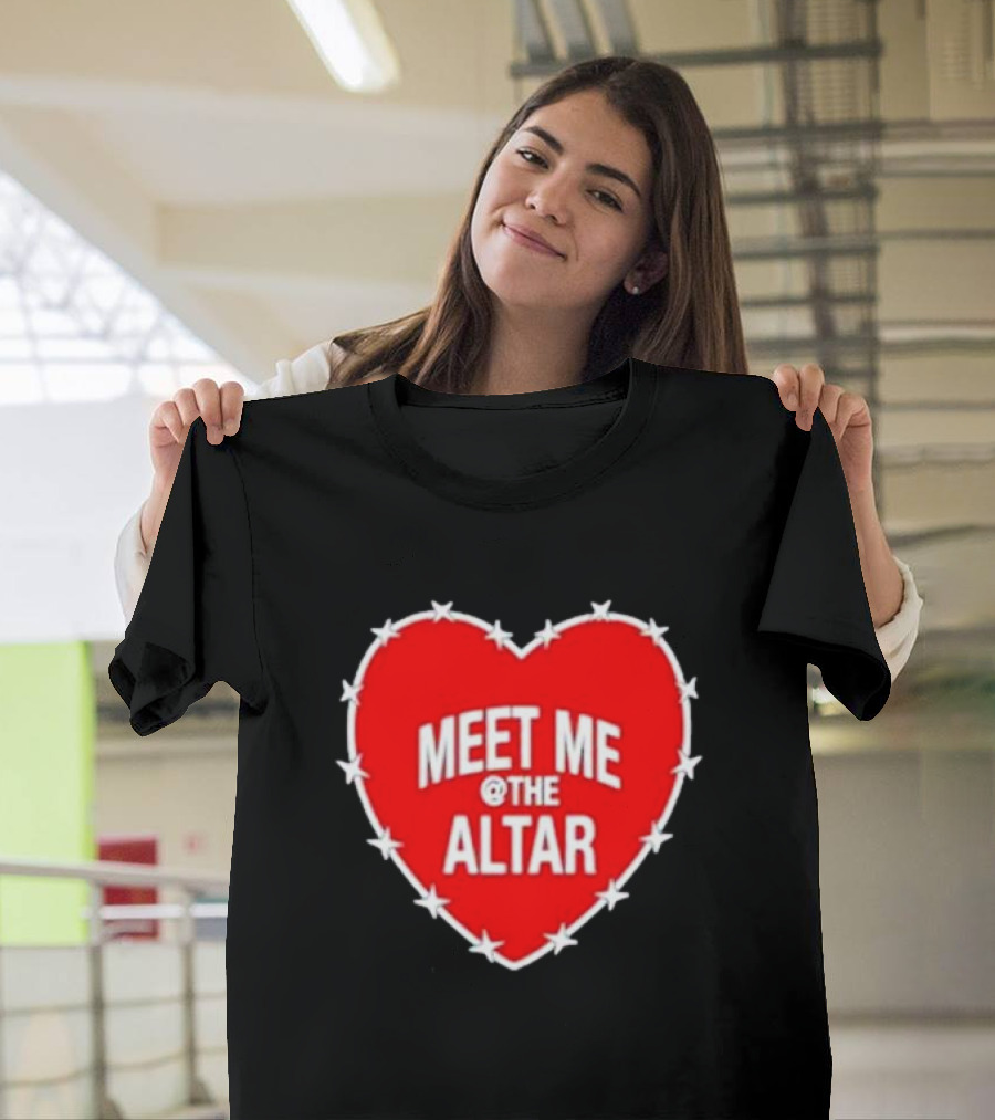 Meet Me at the Altar Heart with Star Border T-Shirt