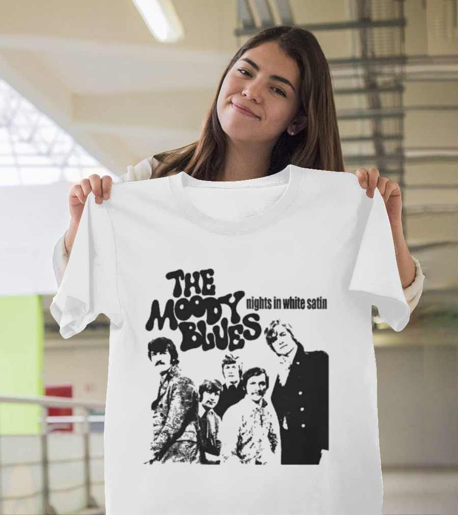 The Moody Blues Nights in White Satin Vintage Band Photo T-Shirt