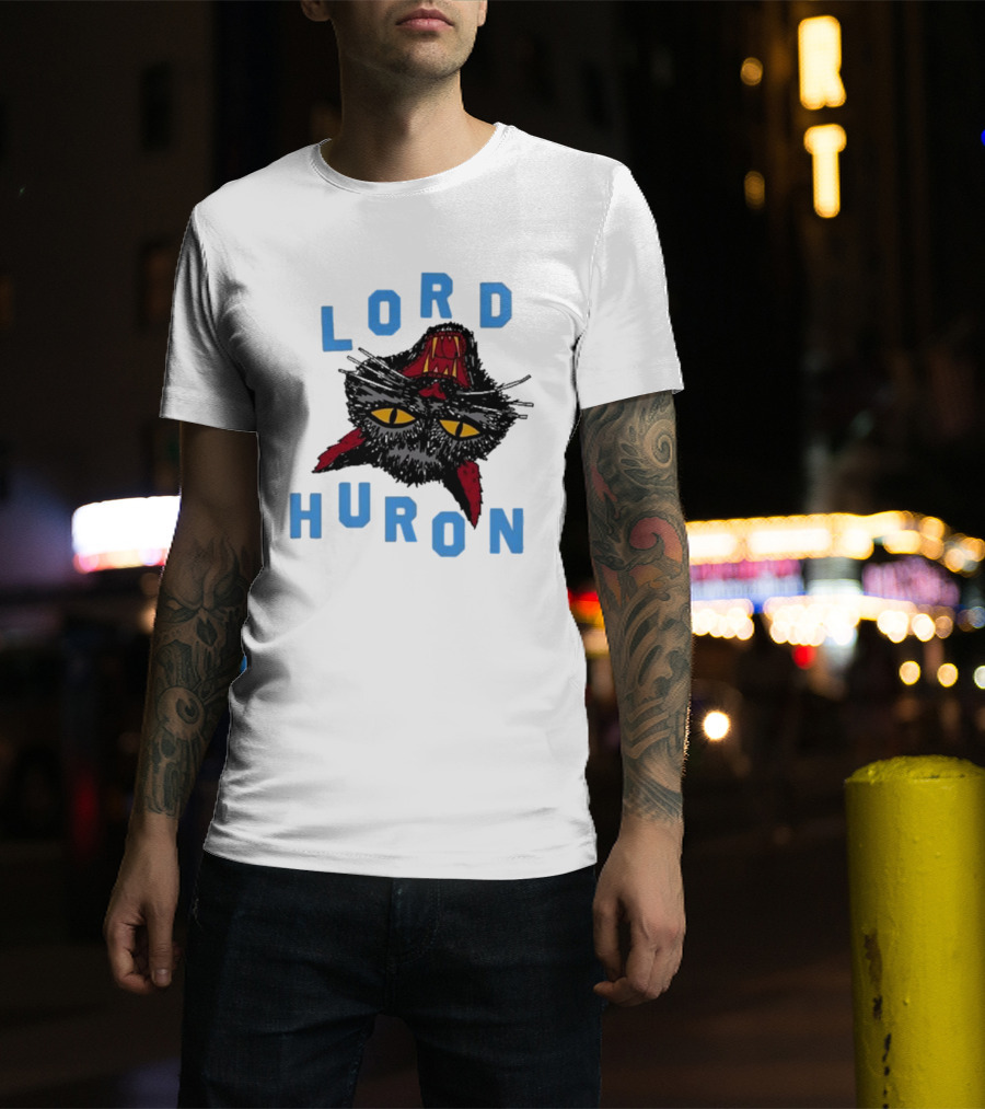 LORD HURON Upside Down Cat T-Shirt