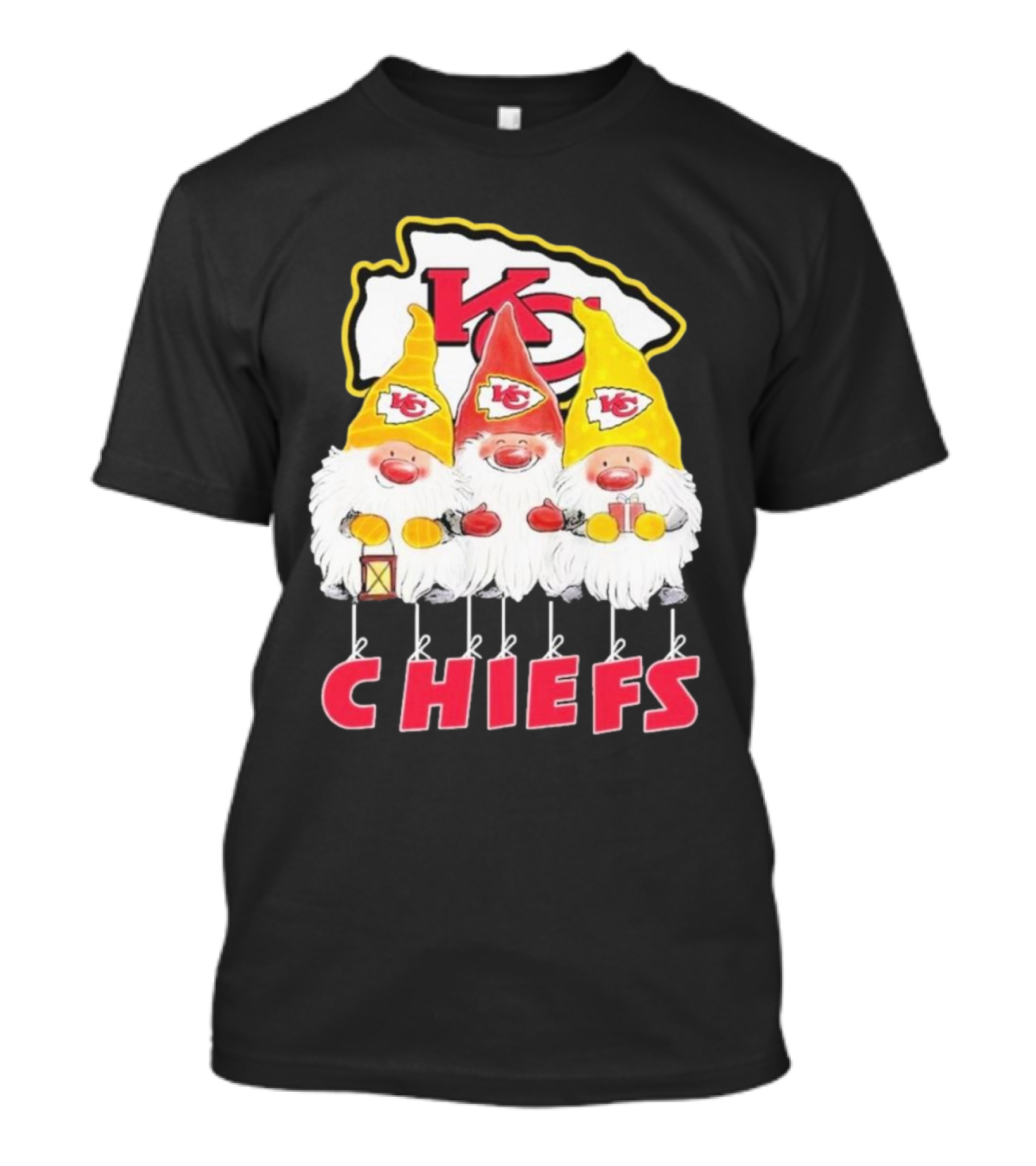 Kansas City Chiefs Merry Christmas Gnomes T-Shirt