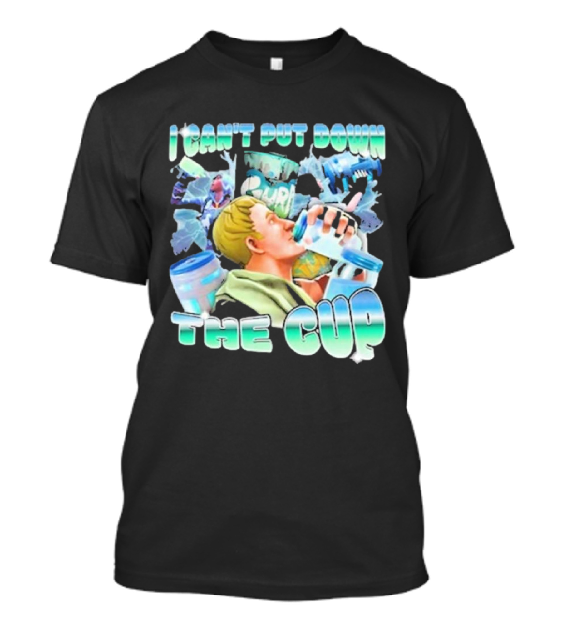 Bruhtees I Can’t Put Down The Cup Hydration Enthusiast T-Shirt
