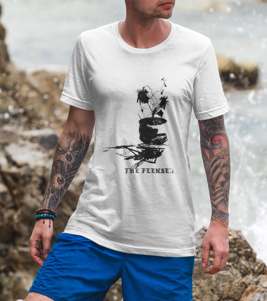 The Flenser Sad Flower Reflection T-Shirt