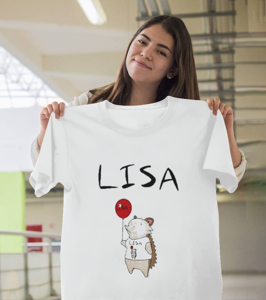 Natural Habitat Lisa Hedgehog Holding Red Balloon T-Shirt