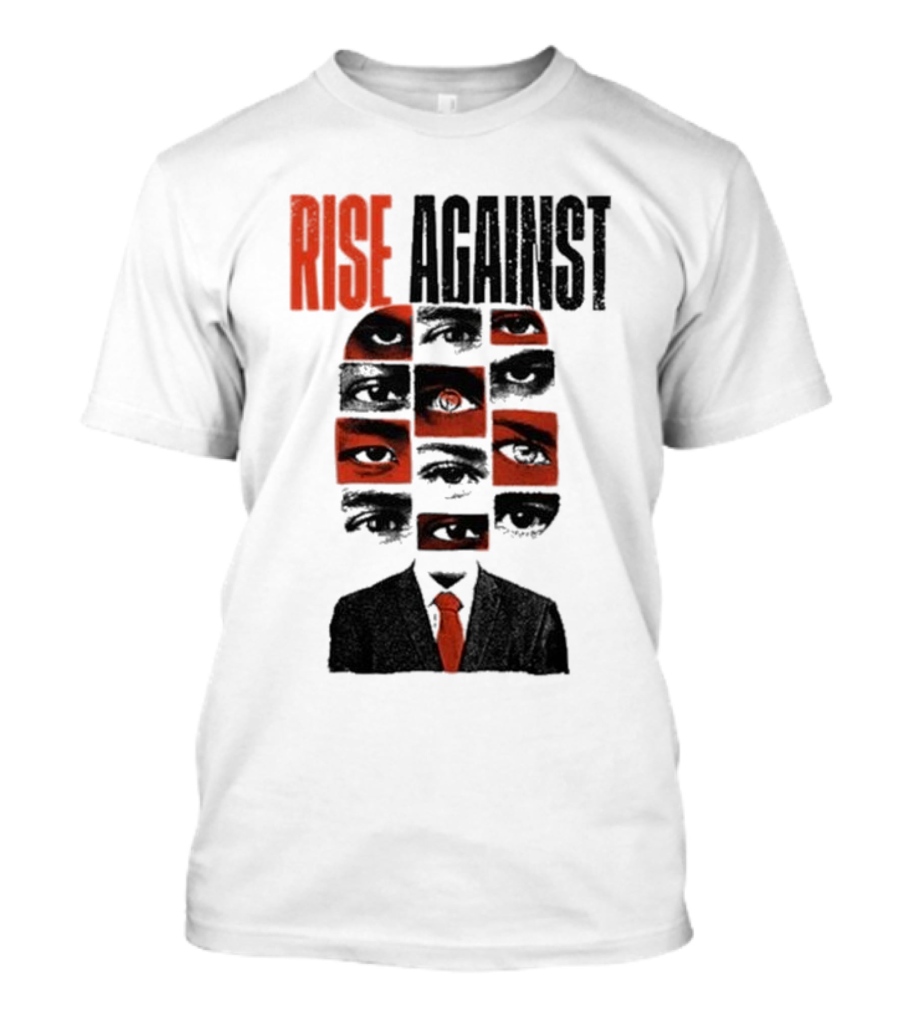 RISE AGAINST Eyes And Suit Big Brother Surveillance T-Shirt