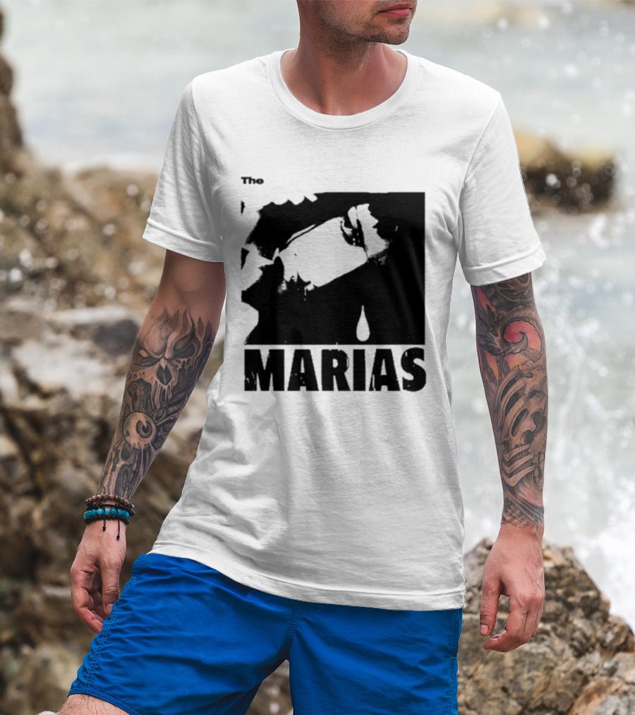 The Marias María Monochrome Teardrop Image T-Shirt