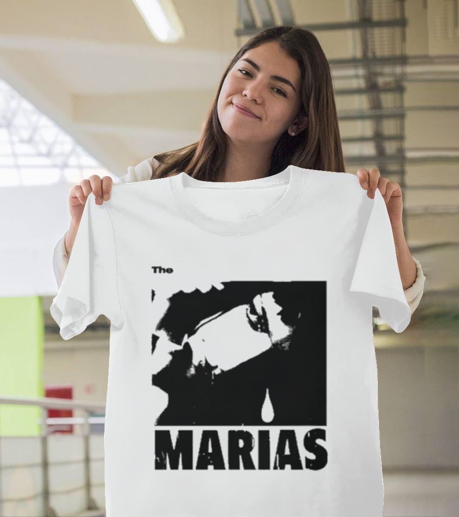 The Marias María Monochrome Teardrop Image T-Shirt