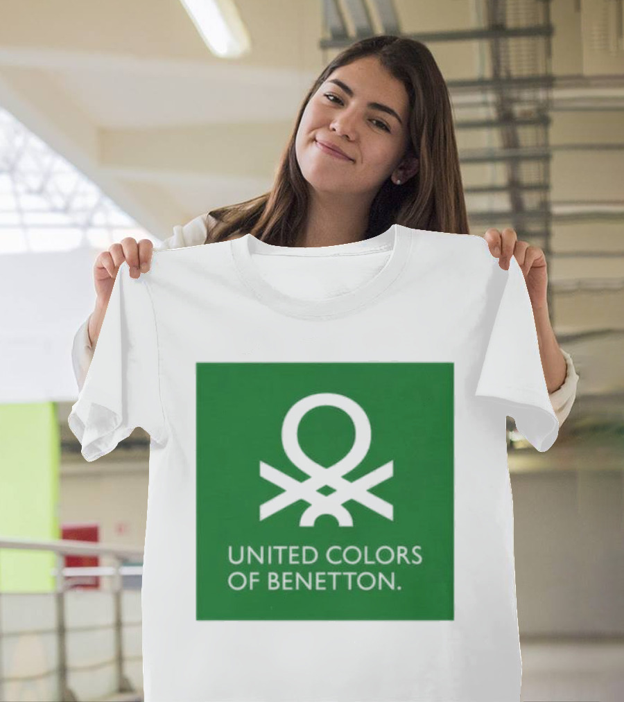 United Colors of Benetton Green Emblem Fashion Brand T-Shirt