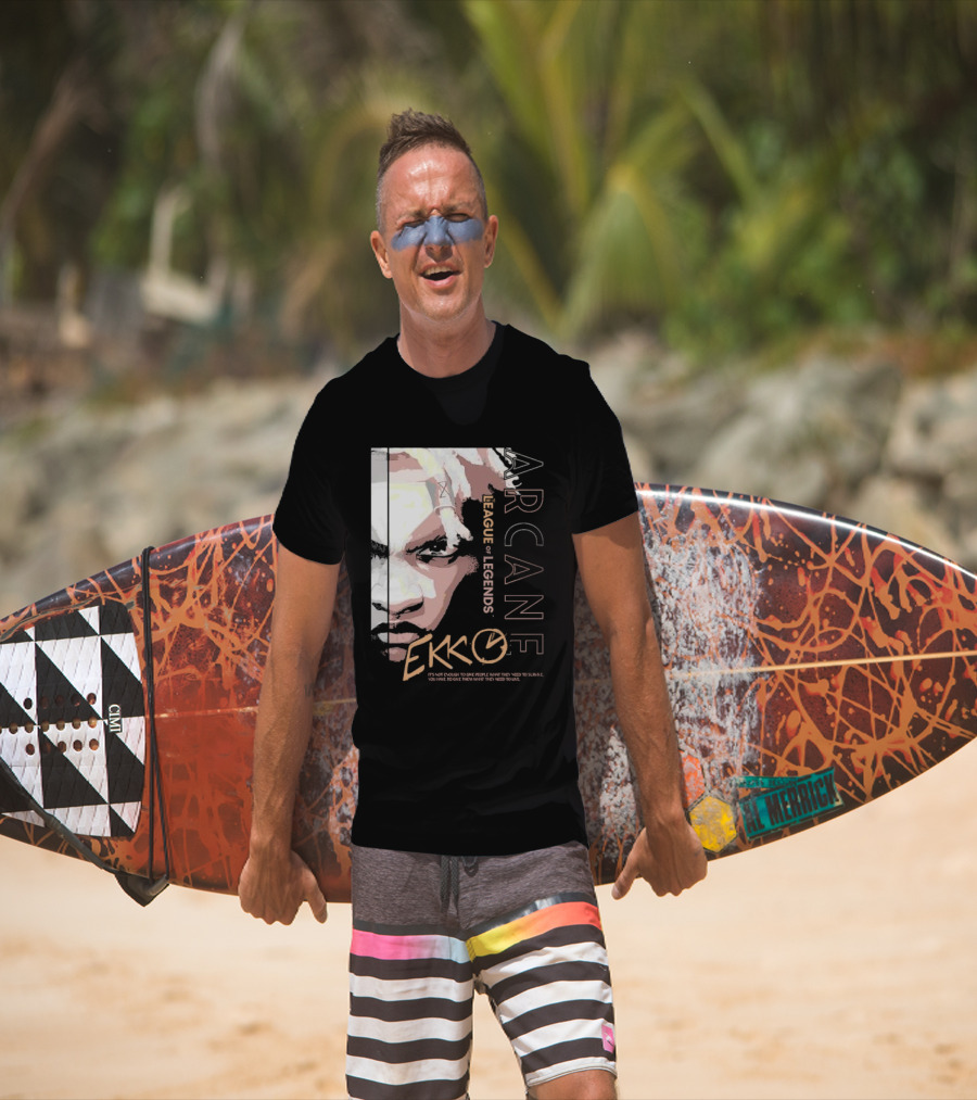 League Of Legends Arcane Ekko Brown It's Not Enough To Give People What They Need To Survive You Have To Give Them What They Need To Live T-Shirt