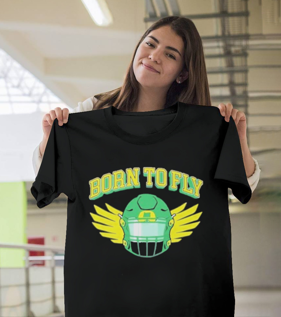 Born to Fly Helmet Wings Philadelphia Eagles T-Shirt